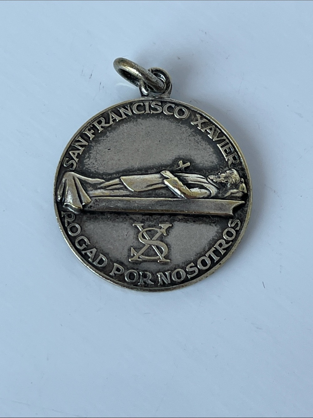 Vintage San Xavier del Bac Tucson Arizona Saint Francis Xavier Medal Catholic